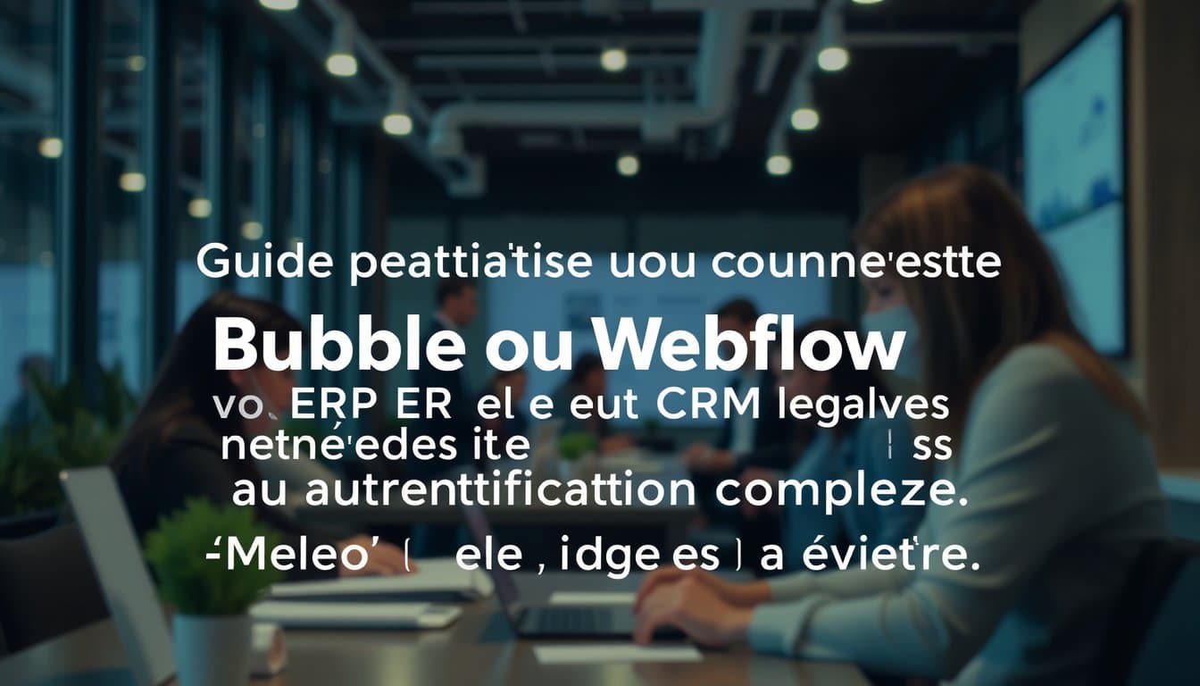 Intégrations API no-code : connecter Bubble/Webflow à vos outils
