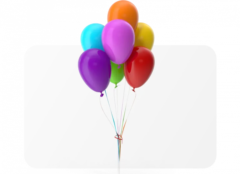 image d'illustration representant des ballons attachés remplis d'hellium, comme pour les enfants